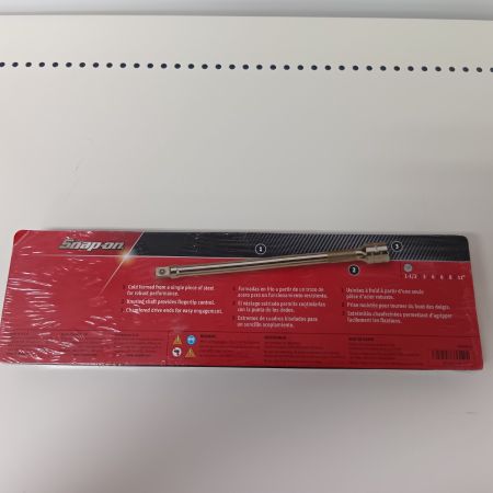 Snap-on スナップオン エクステンションバー 206AFX シルバー 未使用品(S) 6本+トレー 3/8