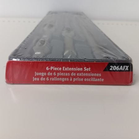 Snap-on スナップオン エクステンションバー 206AFX シルバー 未使用品(S) 6本+トレー 3/8