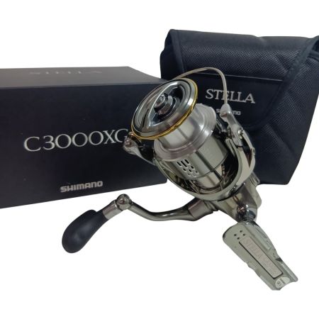 SHIMANO シマノ 03805 釣り用品 リール スピニングリール 18ステラ C3000XG キズ有 程度B 箱付