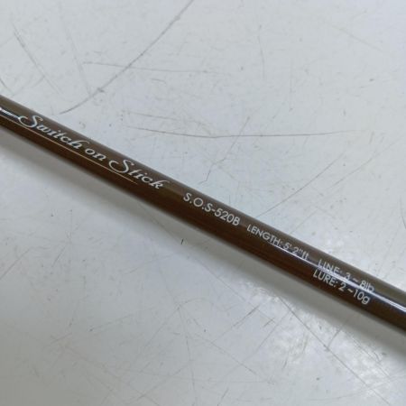 スカジットデザインズ ｽｲｯﾁｵﾝｽﾃｨｯｸ SOS-520B 釣り用品 ロッド ルアーロッド 程度B
