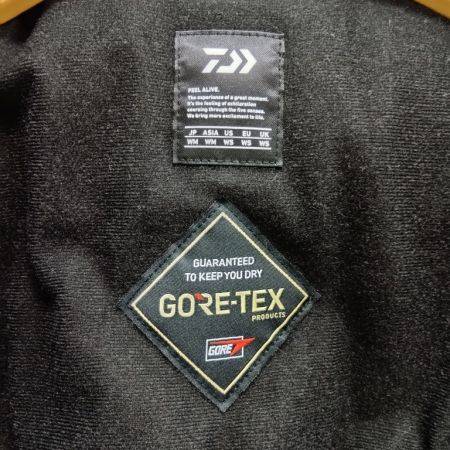 DAIWA ダイワ ブラック 釣り用品 釣り服飾 レインウェア SIZE WM ブラック dw-1921 GORE-TEX フィッシングジャケット