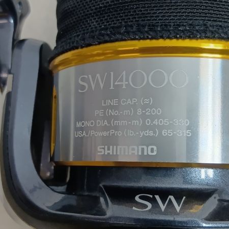 SHIMANO シマノ 03323 釣り用品 リール スピニングリール 15ツインパワーSW 14000XG キズ・サビ有 程度B 箱付 ゴロツキあり