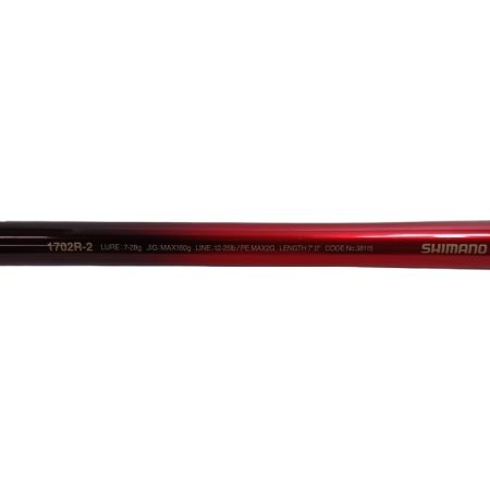 SHIMANO シマノ 釣り用品 ロッド ルアーロッド 38115  18ワールドシャウラ 1702R-2 使用感有 程度B ケース付