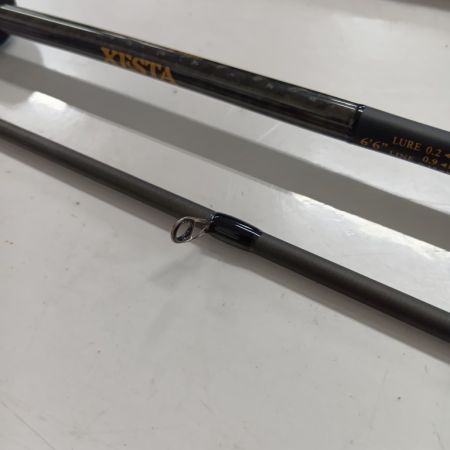 XESTA BLACK STAR ｴｸｽﾄﾗﾁｭｰﾝﾄﾞ 釣り用品 ロッド アジングロッド S66M-T 程度A 袋付