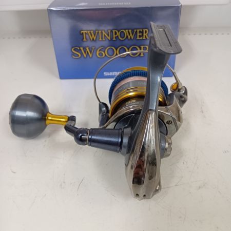 SHIMANO シマノ 02329 釣り用品 リール スピニングリール 09ツインパワーSW 6000PG キズ有 程度B