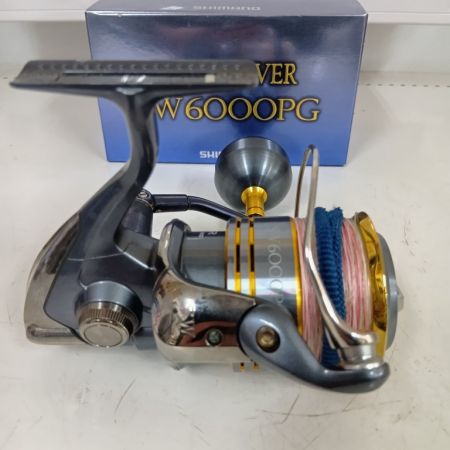 SHIMANO シマノ 02329 釣り用品 リール スピニングリール 09ツインパワーSW 6000PG キズ有 程度B