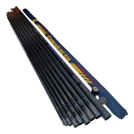 gamakatu ガマカツ がま鮎 ﾒｼﾞｬｰ ﾓﾃﾞﾙP 釣り用品 ロッド 鮎竿 引抜急瀬95 キズ有 程度B 継ぎ口欠け有り