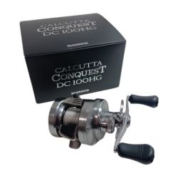 SHIMANO シマノ 04085 釣り用品 リール ベイトリール 20カルカッタコンクエストDC 100HG キズ有 程度B 箱付 Bランク
