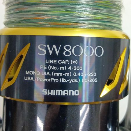 SHIMANO シマノ 03068 釣り用品 リール スピニングリール 13ステラSW 8000HG キズ有 程度AB