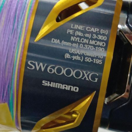 SHIMANO シマノ 04079 釣り用品 リール スピニングリール 20ステラSW 6000XG キズ有 程度C 箱付 ゴロツキあり