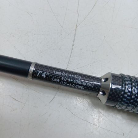 XESTA ﾌﾞﾗｯｸｽﾀｰｿﾘｯﾄﾞ2ndｼﾞｪﾈﾚｰｼｮﾝ S74-S ﾏﾙﾁｿﾘｯﾄﾞ 釣り用品 ロッド ルアーロッド キズ有 程度B