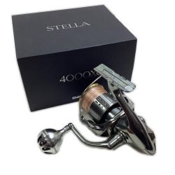 SHIMANO シマノ 03809 釣り用品 リール スピニングリール 18ステラ4000XG キズ有 程度BC 箱,純正ハンドルノブ ゴロツキあり Bランク