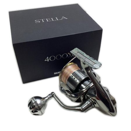 SHIMANO シマノ 03809 釣り用品 リール スピニングリール 18ステラ4000XG キズ有 程度BC 箱,純正ハンドルノブ ゴロツキあり