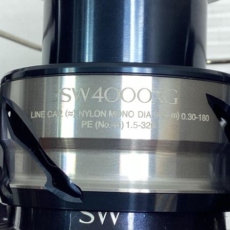 SHIMANO シマノ 04221 釣り用品 リール スピニングリール 21ツインパワー SW4000XG キズ有 程度B スプールエッジにキズあり
