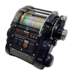 Miya Epoch 釣り用品 リール 電動リール 1100 DEEPEST キズ・サビ有 程度C 電源コード 電源コードテープ補修/ドラグノブクラッチ青錆有 Cランク
