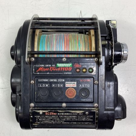 Miya Epoch 釣り用品 リール 電動リール 1100 DEEPEST キズ・サビ有 程度C 電源コード 電源コードテープ補修/ドラグノブクラッチ青錆有