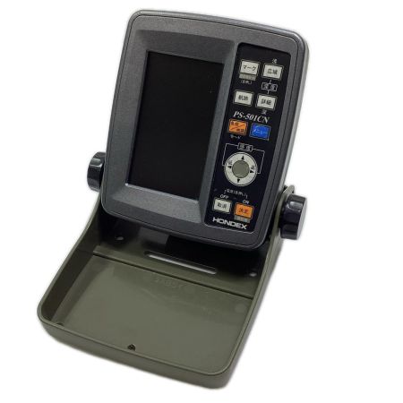 HONDEX PS-501CN 釣り用品 釣り小物 魚群探知機 キズ有 程度B 振動子,水温センサー,電源ケーブル 電源確認のみ,単三×8本