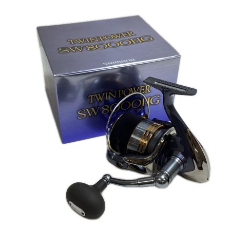 SHIMANO シマノ 02330 釣り用品 リール スピニングリール 09ツインパワーSW 8000HG キズ有 程度B