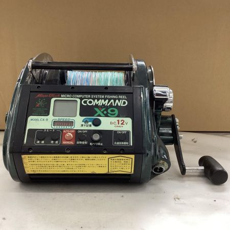 Miya Epoch CX-9 釣り用品 リール 電動リール コマンドX9 キズ有 ジャンク品(D) 手巻き時異音有・速さ調整不可
