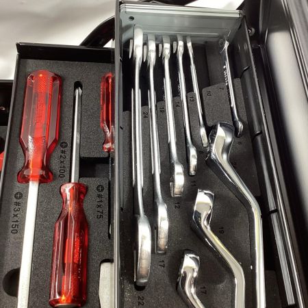 SUPERTOOL 両開き工具セット S5000DX ブラック 63点セット 3段式