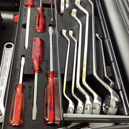 SUPERTOOL 両開き工具セット S5000DX ブラック 63点セット 3段式