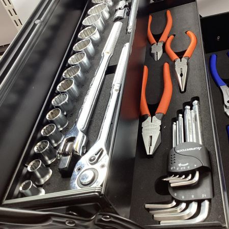 SUPERTOOL 両開き工具セット S5000DX ブラック 63点セット 3段式
