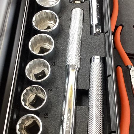 SUPERTOOL 両開き工具セット S5000DX ブラック 63点セット 3段式