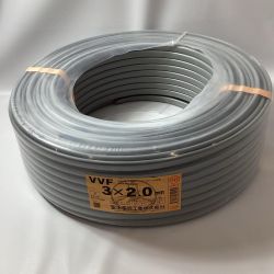 富士電線工業(FUJI ELECTRIC WIRE) VVFケーブル 3芯 2.0ｍｍ×100ｍ 2025年1月22日製造  Sランク