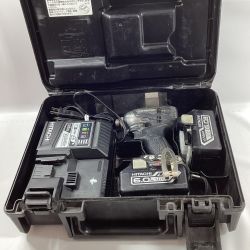 HITACHI 日立 インパクトドライバ WH18DDL2 ブラック 充電器・充電池2個・ケース付  Cランク