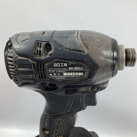 HITACHI 日立 インパクトドライバ WH18DDL2 ブラック 充電器・充電池2個・ケース付 