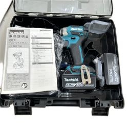 MAKITA マキタ インパクトドライバ コードレス式 18v 充電器・充電池2個・ケース付 TD173DRGX ブルー Sランク