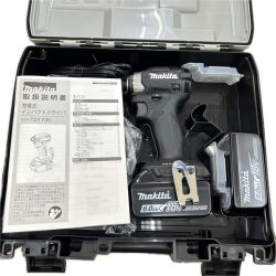 MAKITA マキタ インパクトドライバ コードレス式 18v 充電器・充電池2個・ケース付 TD173DRGXB ブラック Sランク