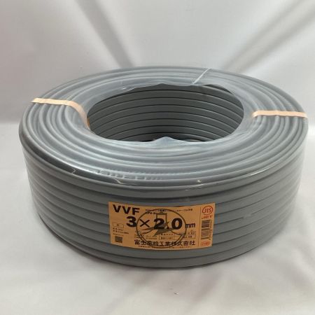 富士電線工業(FUJI ELECTRIC WIRE) VVFケーブル 3芯×2.0ｍｍ×100ｍ 2025年4月製造