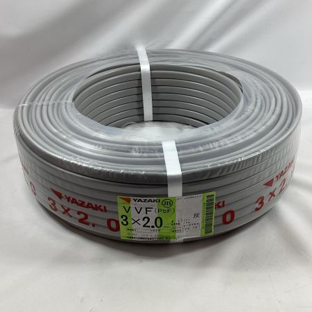 YAZAKI VVFケーブル 3芯×2.0ｍｍ×100ｍ 2024年10月製造