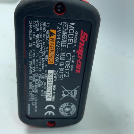 Snap-on スナップオン インパクトレンチ  CTR761BBK 充電器・充電池1個・ケース付 コードレス式 14.4v 2.0Ah 17141857
