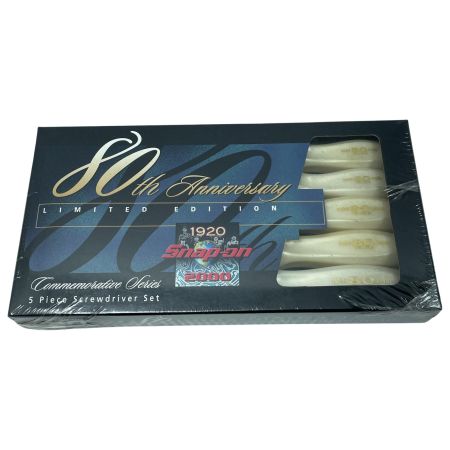 Snap-on スナップオン  ドライバー SDDX50ANV80X ホワイト 80周年記念 スクリュードライバーセット 5ピース