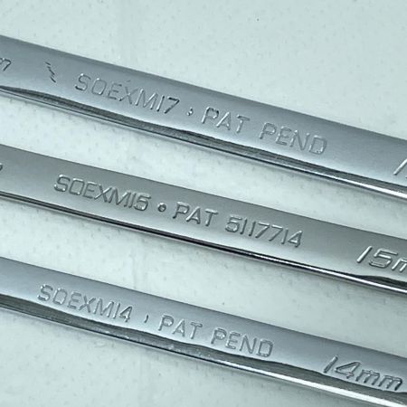 Snap-on スナップオン  コンビネーションレンチ 7本セット OEXM80/SOEXM10/SOEXM12/SOEXM13/SOEXM14/SOEXM15/SOEXM17