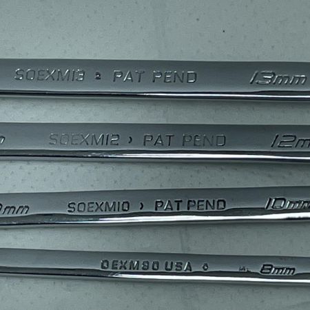 Snap-on スナップオン  コンビネーションレンチ 7本セット OEXM80/SOEXM10/SOEXM12/SOEXM13/SOEXM14/SOEXM15/SOEXM17