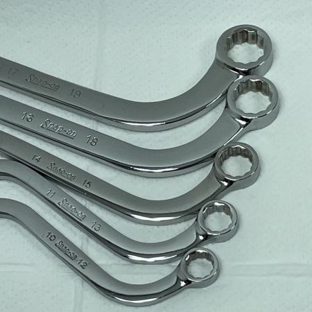 Snap-on スナップオン S字 メガネレンチ PAK430091 5本セット SBXM1012/SBXM1113/SBXM1415/SBXM1618/SBXM1719