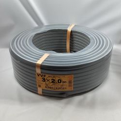 富士電線工業 VVFケーブル 3芯 2.0ｍｍ×100ｍ 2024年9月製造 Sランク