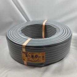 富士電線工業 VVFケーブル 3芯 2.0ｍｍ×100ｍ 2024年9月製造 Sランク