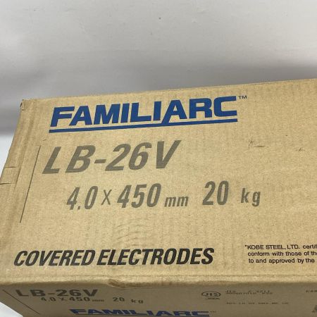 KOBELCO 溶接棒 LB-26V 4.0×450ｍｍ 20kg