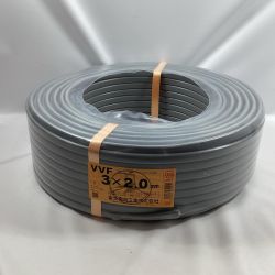 富士電線工業 VVFケーブル 3芯 2.0mm×100m 2025年2月製造 Sランク