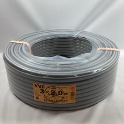 富士電線工業 VVFケーブル 3芯ｘ2.0mmｘ100m 2025年4月製造 Sランク