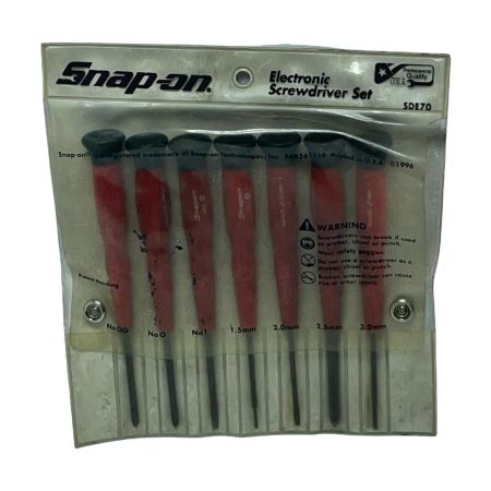Snap-on スナップオン エレクトロニックスクリュードライバーセット SDE70 7本セット SDE230/225/220/215/SDEP21/20/20T