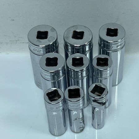 Snap-on スナップオン ディープソケット SFSM8/10/12/14/16/17/19/21/22 9個セット