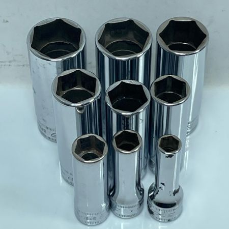 Snap-on スナップオン ディープソケット SFSM8/10/12/14/16/17/19/21/22 9個セット