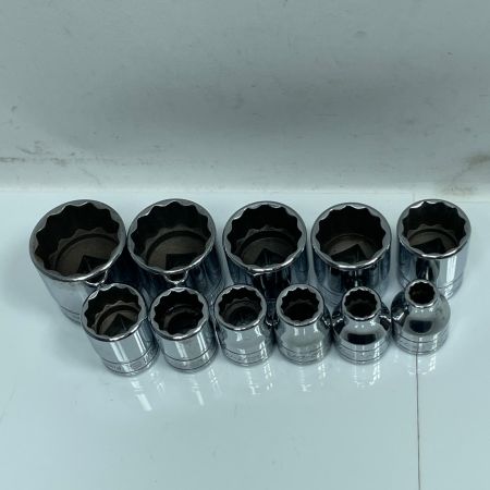 Snap-on スナップオン シャロー ソケット F081/101/121/141/161/181/201/221/241/261/281 11個セット 差込3/8sq