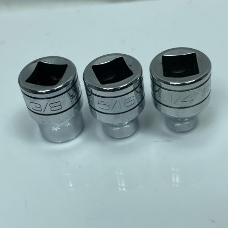 Snap-on スナップオン シャロー ソケット F081/101/121/141/161/181/201/221/241/261/281 11個セット 差込3/8sq