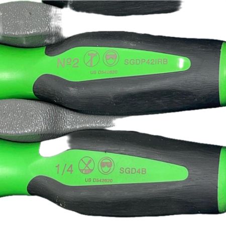Snap-on スナップオン ドライバー SGDP63IRB/42IRB/31IRB/SGD6B/4B/2B グリーン 6本セット